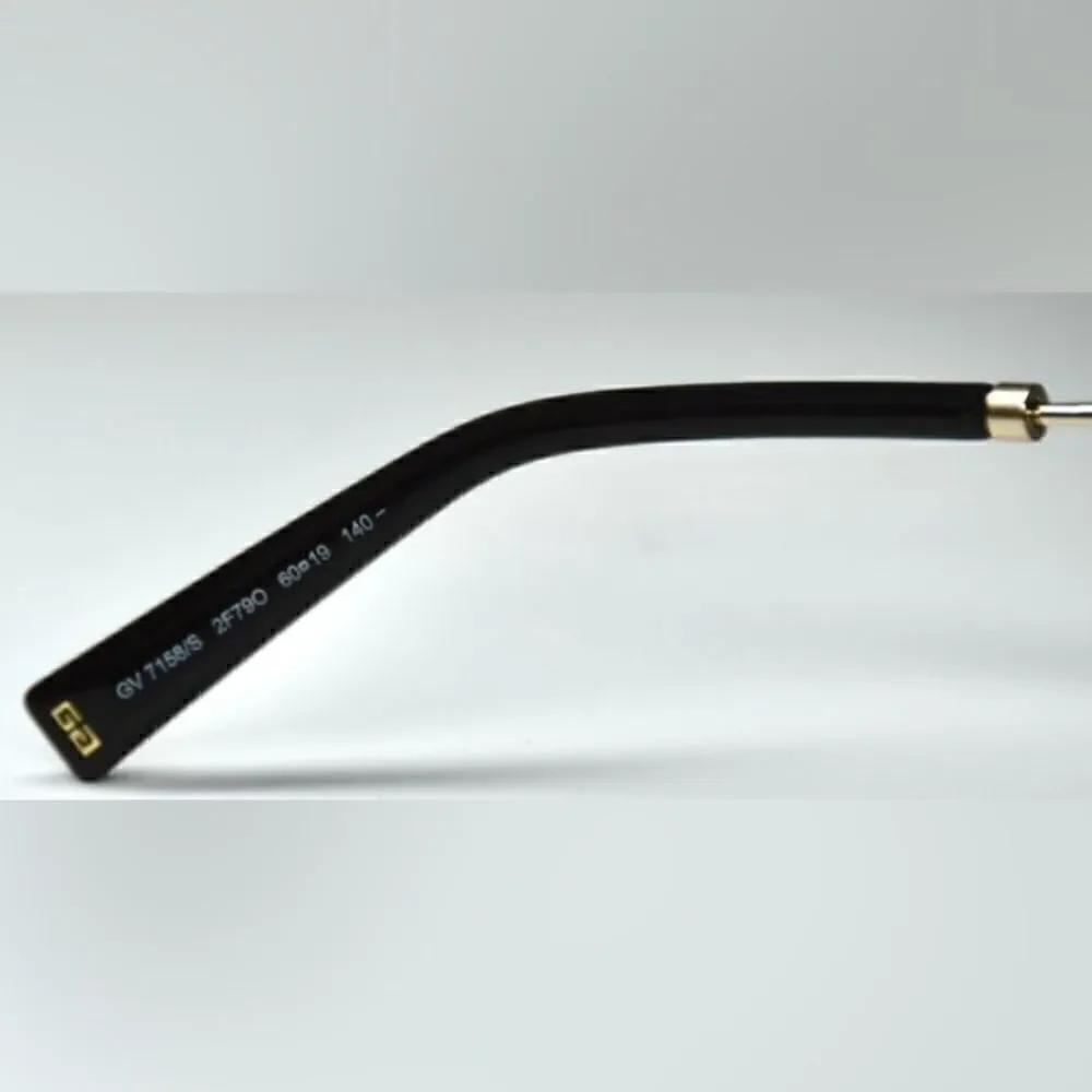Givenchy NWT gv7158/s 60/19 Butterfly Gold Frame Grey Lens Sunglasses - Picture 9 of 10